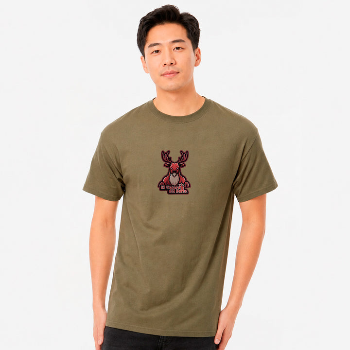 PLAYERA VENADO VERDE OLIVO