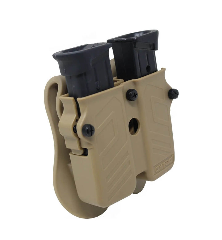 PORTA CARGADOR DOBLE UNIVERSAL CYTAC KHAKI