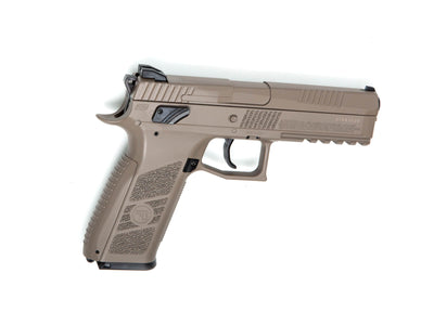 Pistola CO2 CZ P-09 FDE 492 fps cal 4.5mm retroceso ASG DIABOLOS Y MUNICIONES