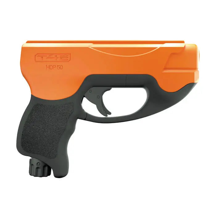 Pistola P2P HDP50 Negro/Naranja Calibre .50 360fps KIT CON MUNICIONES DE CAUCHO Y PIMIENTA