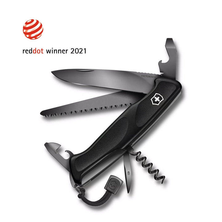 Navaja Ranger Grip 55 Onyx Black 130 mm 13 Funciones Victorinox