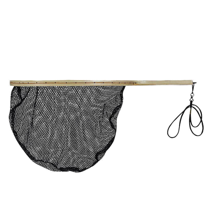 RED DE PESCA CON MANGO DE MADERA DE 23" DE LARGO