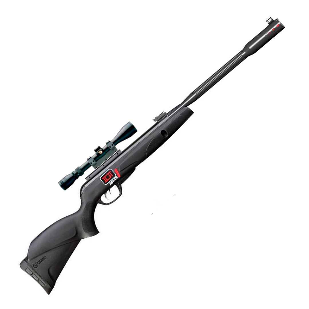RIFLE GAMO BLACK FUSION IGT MACH 1 CAL. 5.5 CON MIRA 3-9X40 NITROPISTON
