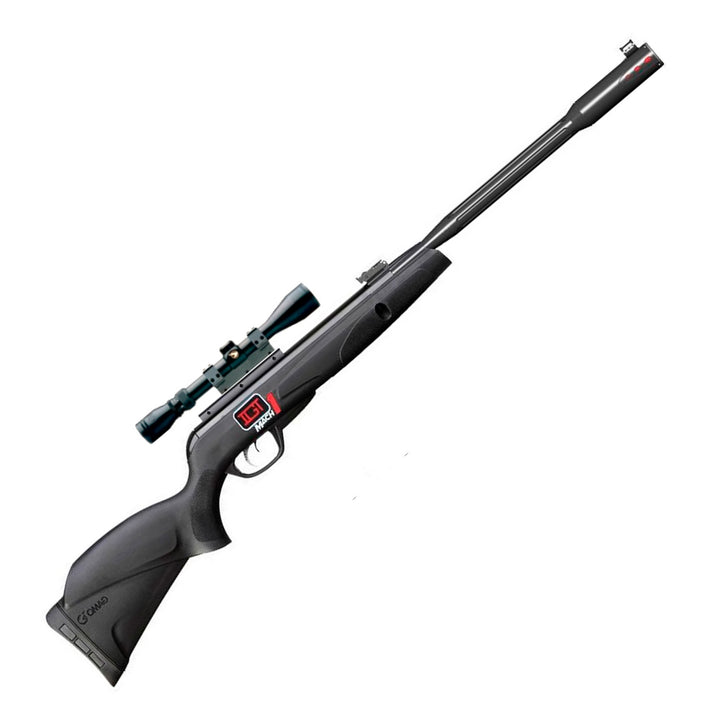 RIFLE GAMO BLACK FUSION IGT MACH 1 CAL. 5.5 CON MIRA 3-9X40 NITROPISTON
