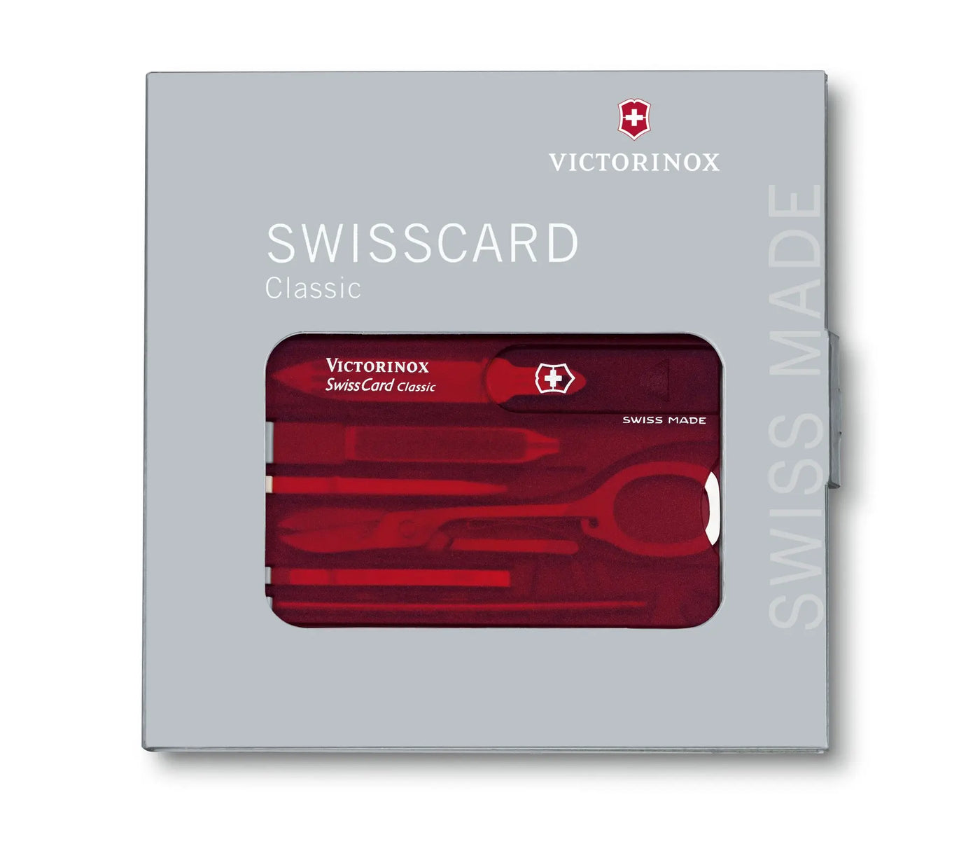 Swiss Card Classic, rojo transparente 10USOS