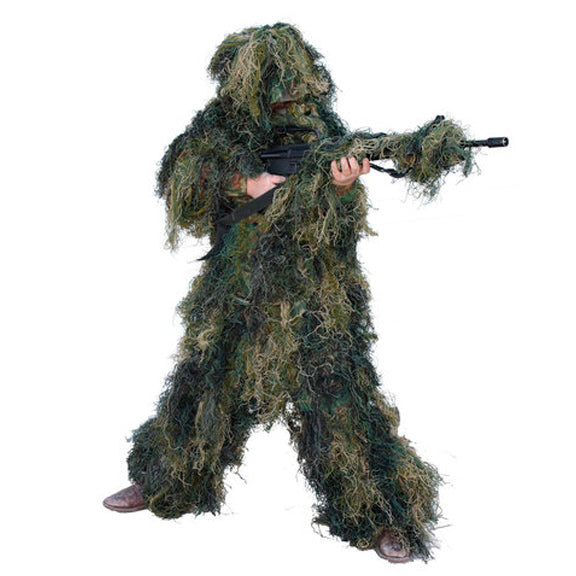Traje de Ghillie Suit Camuflaje Woodland para Sniper Francotirador M/L