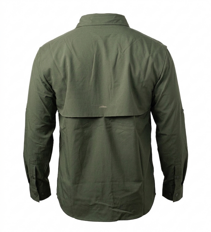 CAMISA TAU SUECA FISHING MANGA LARGA VERDE