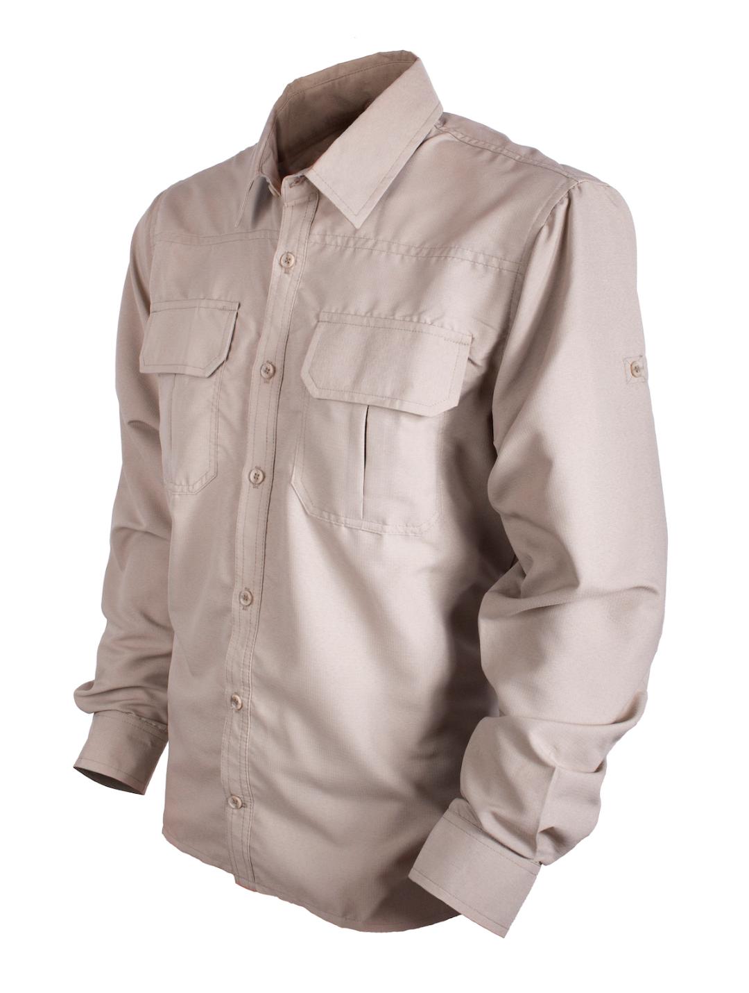 CAMISA ADVENTURE MANGA LARGA KHAKI