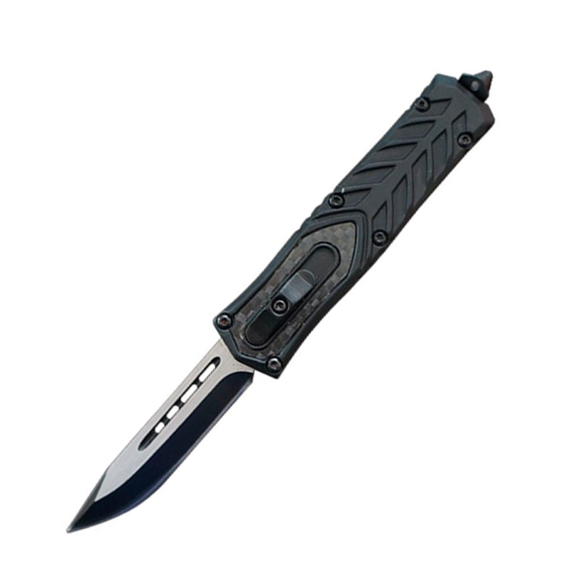 NAVAJA Starship Invader OTF Knife Carbon Fiber Insert Clip Point