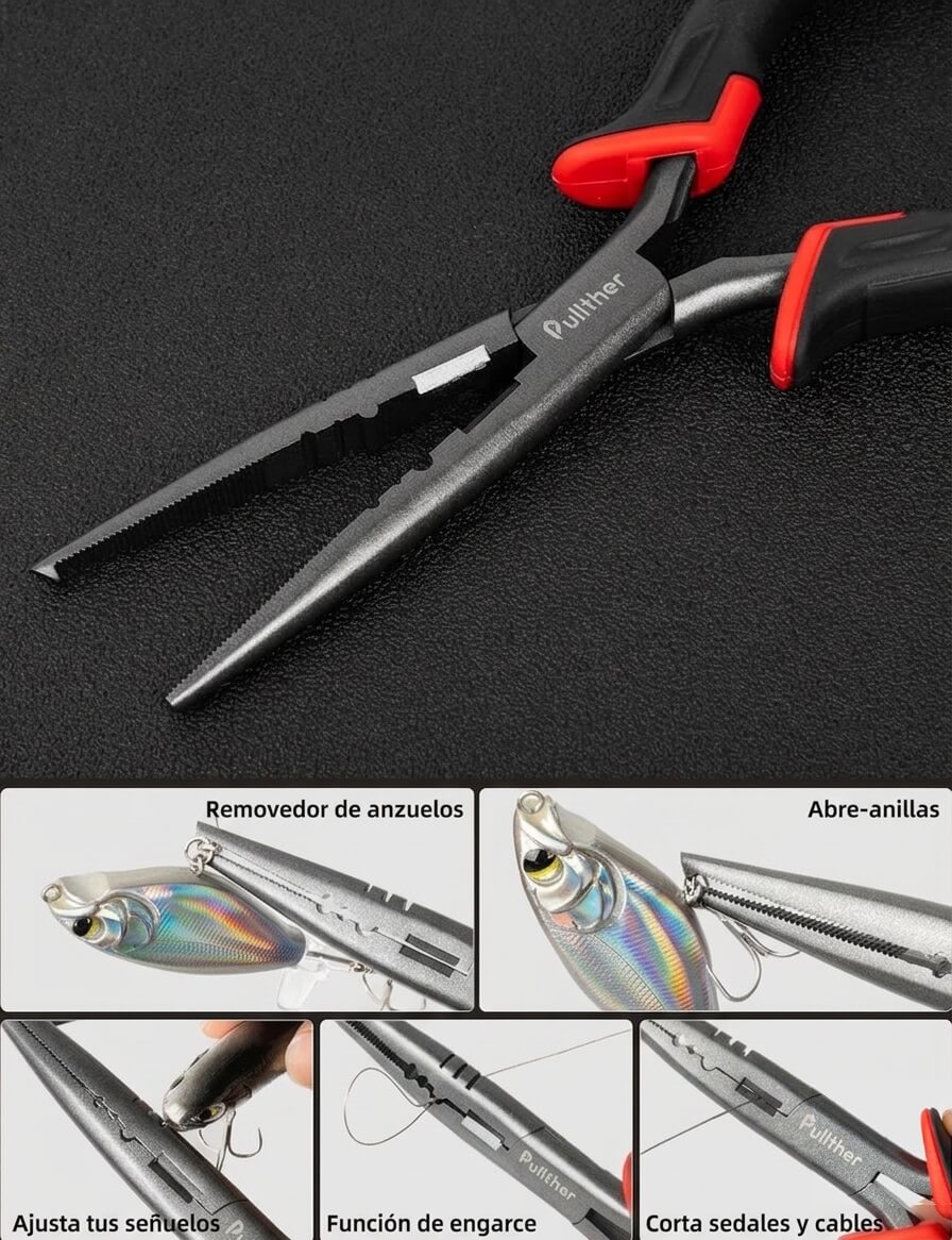 PINZAS DE PESCA 8" PULLTHER