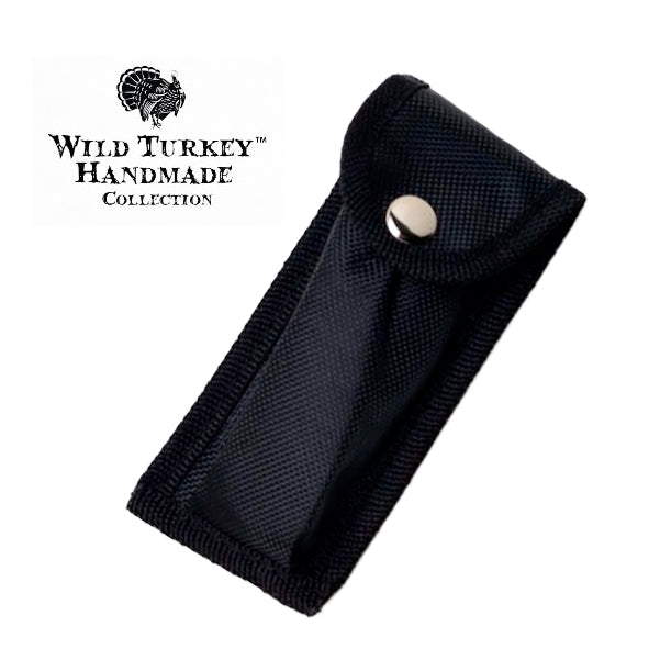 NAVAJA Wild Turkey Lock 5.75" ACRYLIC INLAY CON FUNDA NYLON