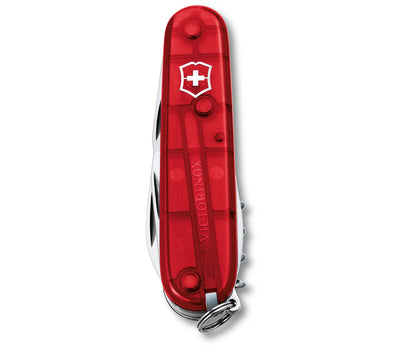 Navaja Spartan  Red Transparent 12 Funciones 91mm Victorinox