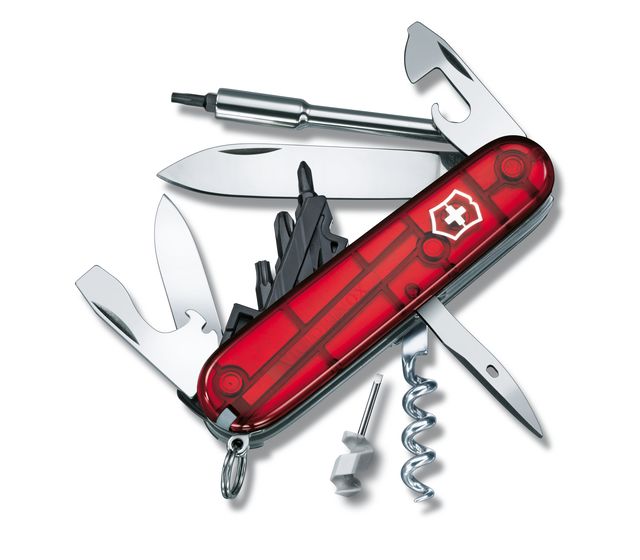 CyberTool S, rojo transparente