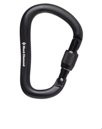 mosqueton BLACK DIAMOND ROCKLOCK SCREWGATE CARABINER black