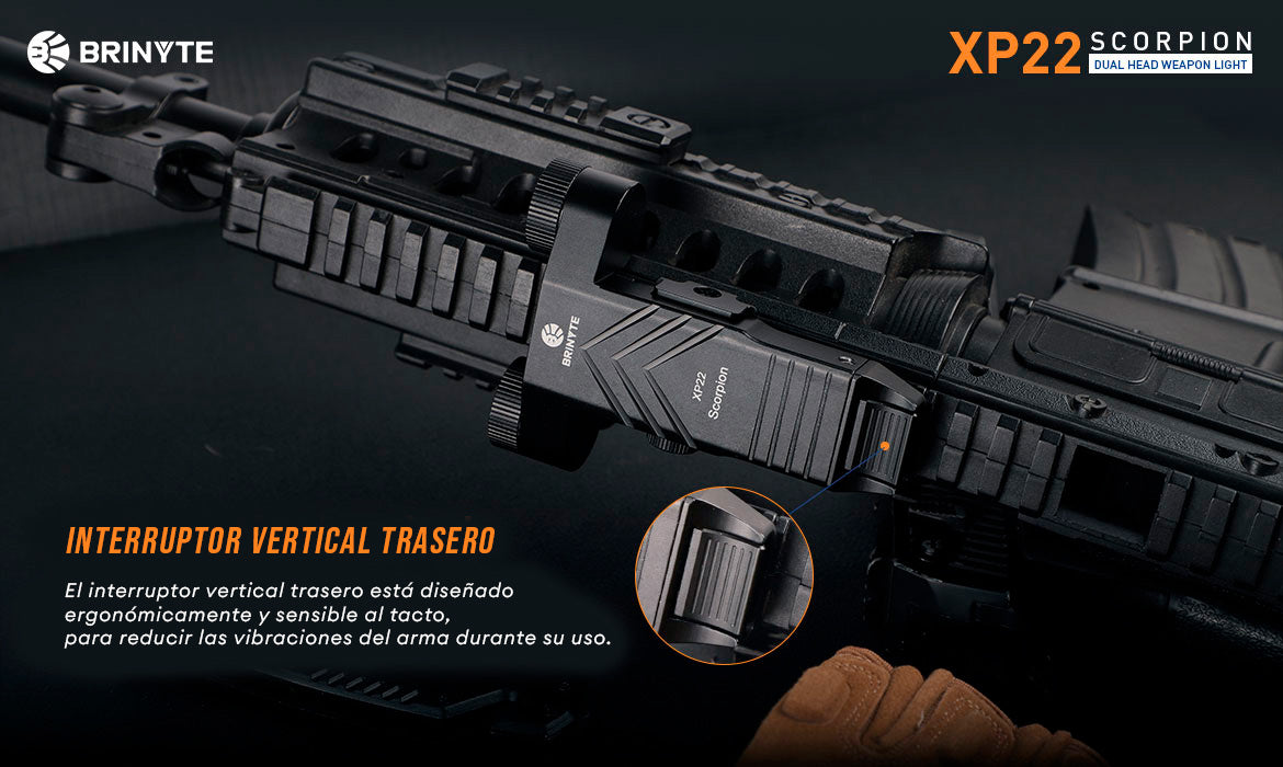 LINTERNA XP22 SCORPION DUAL PARA ARMA