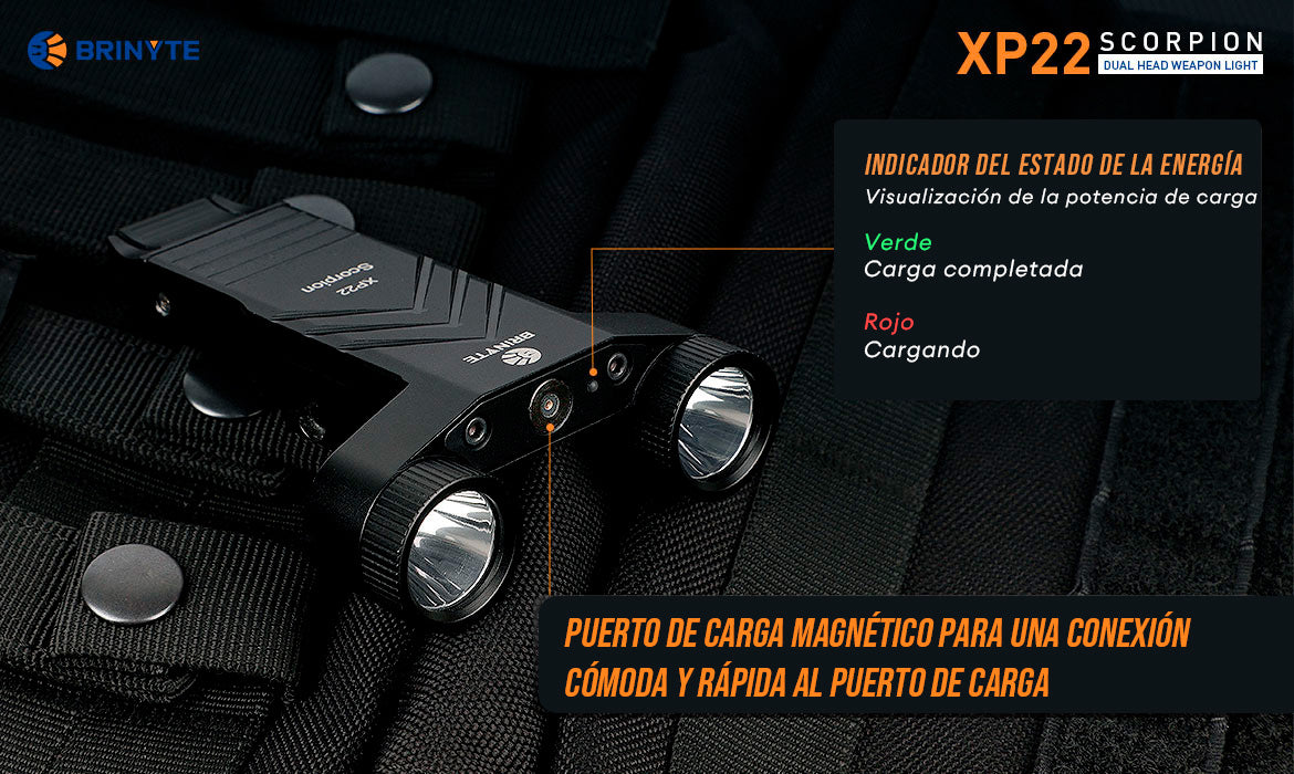 LINTERNA XP22 SCORPION DUAL PARA ARMA