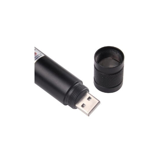 APUNTADOR LASER VERDE 40mW Recargable USB con tapa de figura