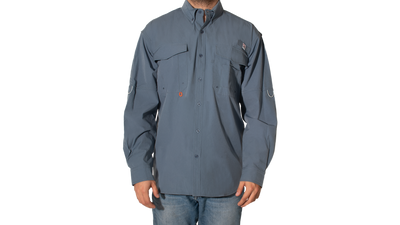 CAMISA FISIHING BLUE MANGA LARGA