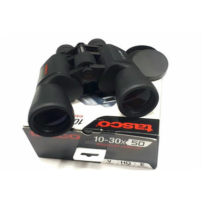 Binocular TASCO PORRO 10-30x50 Negro Zoom