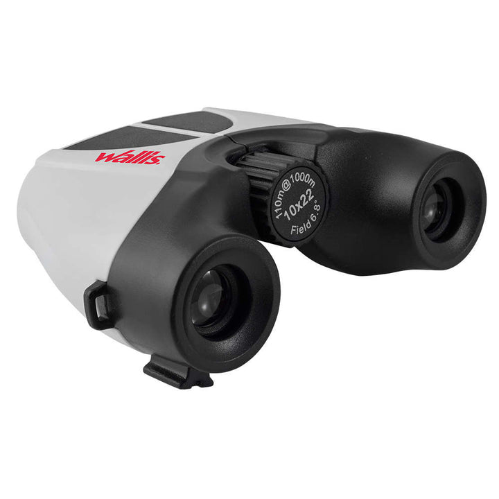 Binocular compacto tipo porro 10 x 22 mm blanco