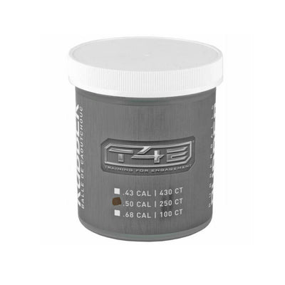 Bolita de Caucho T4E Cal. .50 Negra con 250pzs