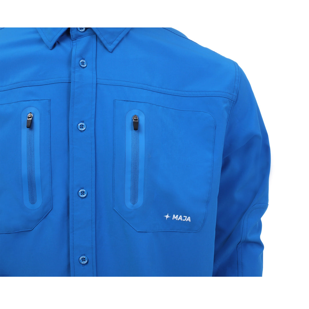 CAMISA NAVEGANTE ML AZUL