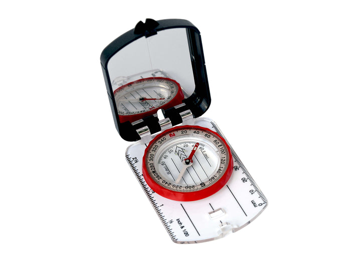 BRUJULA POLIVALENTE PLEGABLE NEGRO/ROJO