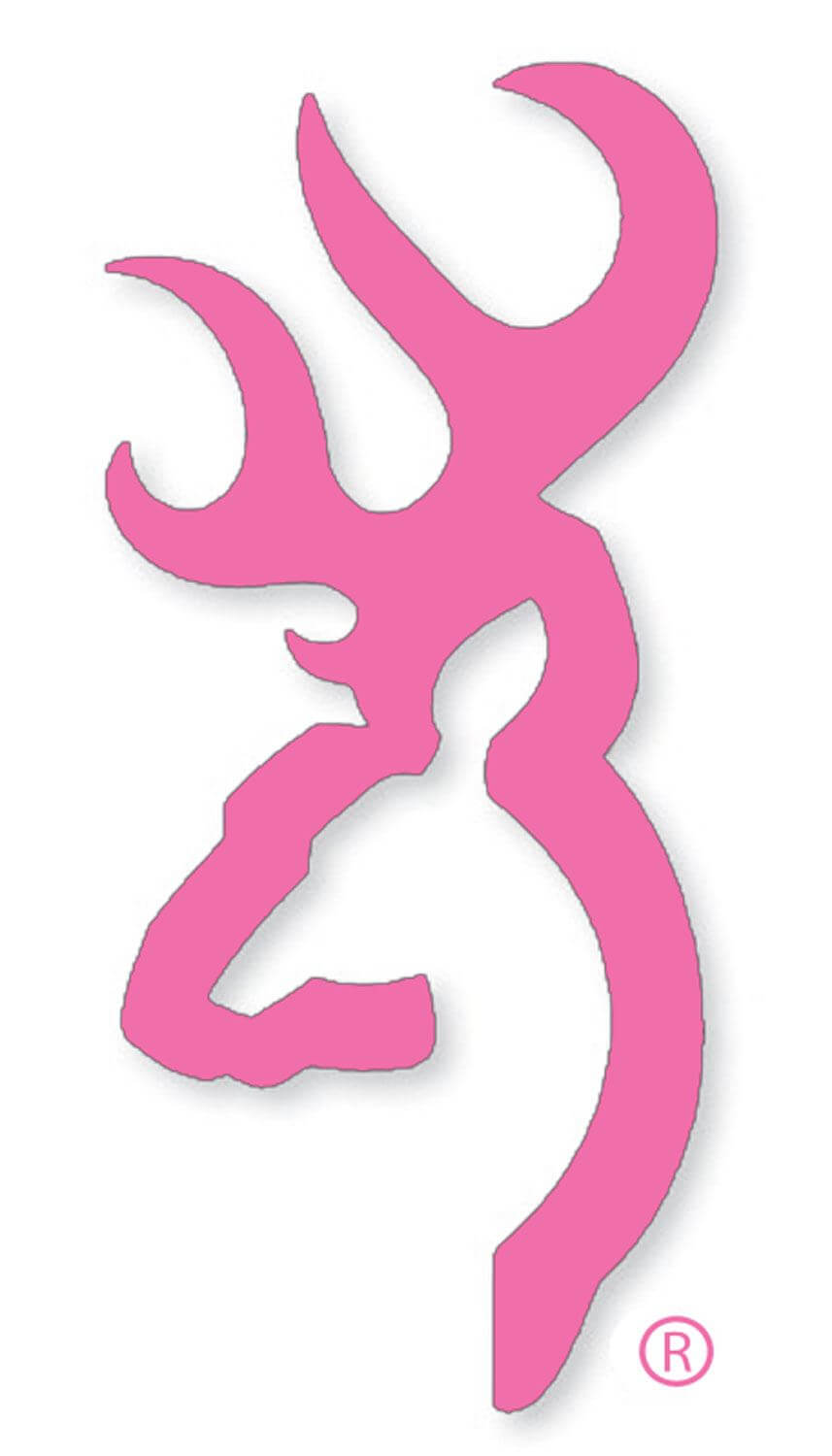 CALCOMANIA BROWNING BUCKMARK PINK - El Viajero del Norte