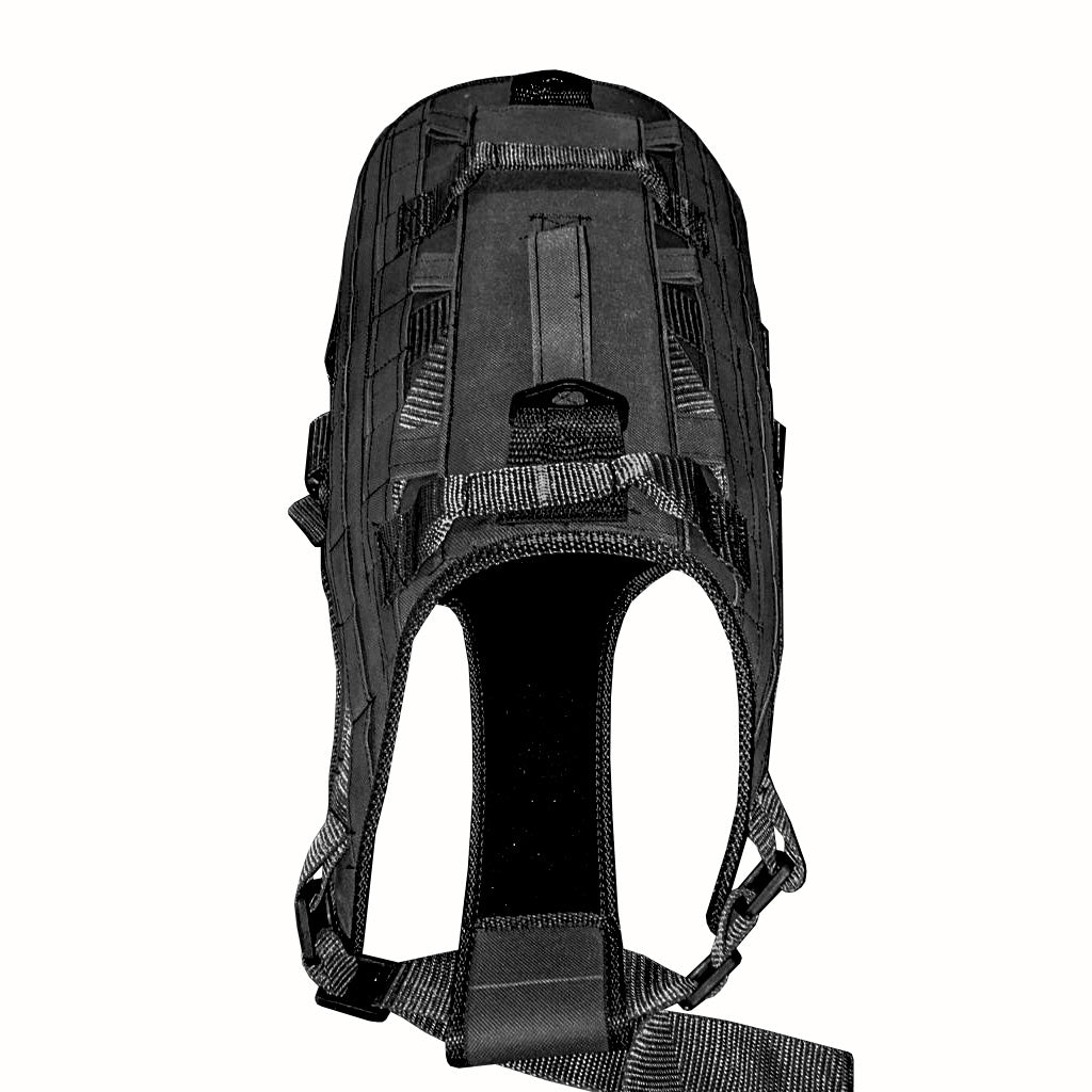 CHALECO TACTICO PARA PERRO PECHERA K9 NEGRO