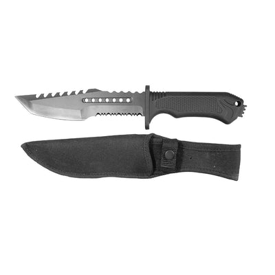 CUCHILLO 7" HOJA Y MANGO PAVONADO CON FUNDA