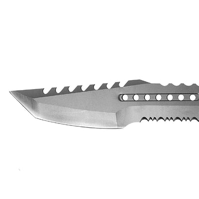 CUCHILLO 7" HOJA Y MANGO PAVONADO CON FUNDA