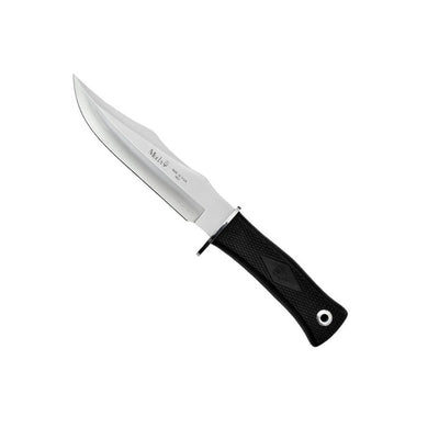 CUCHILLO DE CAZA MUELA H 16 CM MANGO GOMA FUNDA PIEL 21733-G
