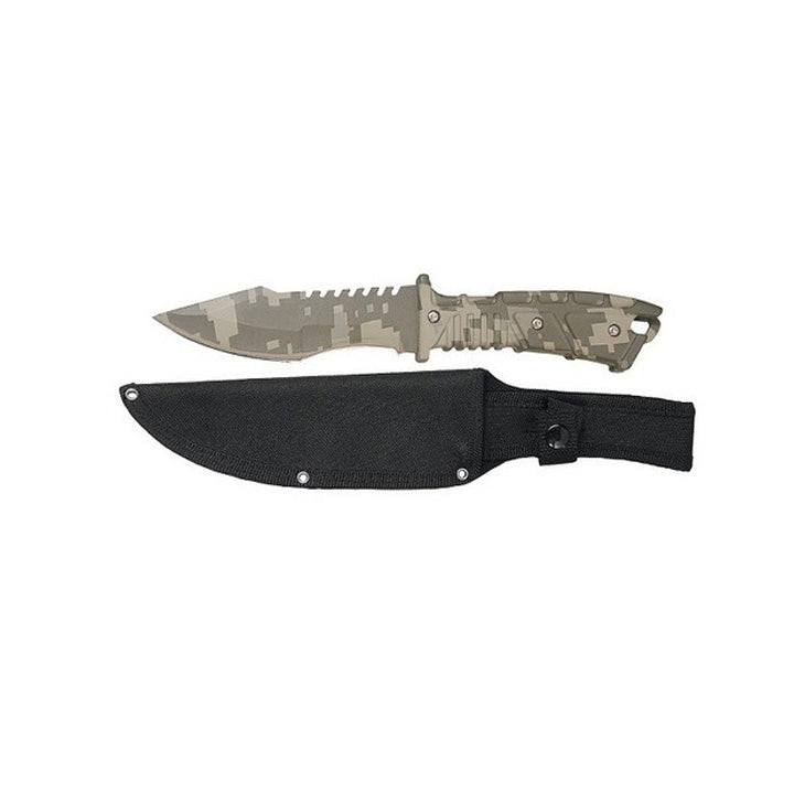 CUCHILLO MONTE CAMUFLAJE MILITAR C FUNDA