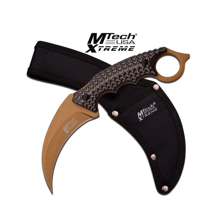 CUCHILLO MTECH XTREME 9.25" KARAMBIT STYLE HANDLE
