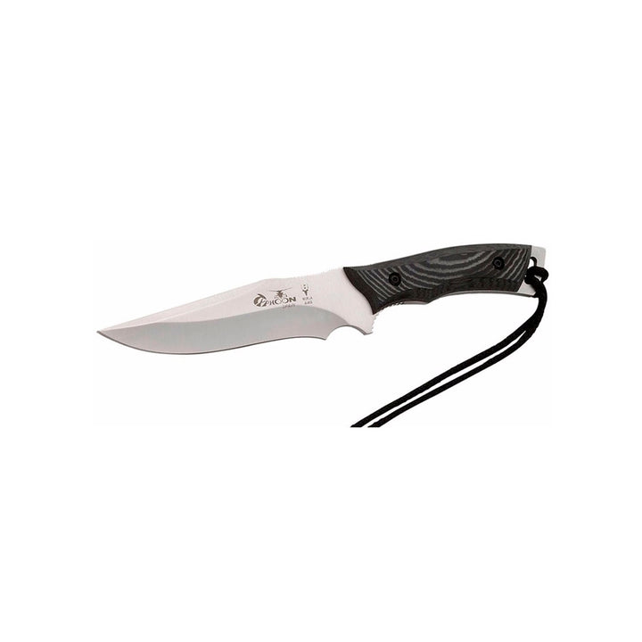 CUCHILLO MUELA DE MONTE 15cm MGO MICARTA GRIS/NEGRO FDA