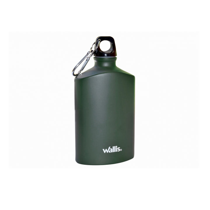 Cantimplora aluminio verde 500ml c/gancho
