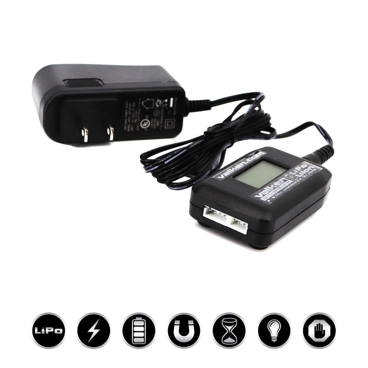 Cargador Valken inteligente con pantalla digital de iones de litio de 2-3 cell
