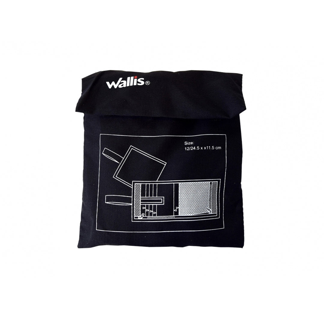 Cartera de seguridad, correa para cinturón, 100% poliéster, negro