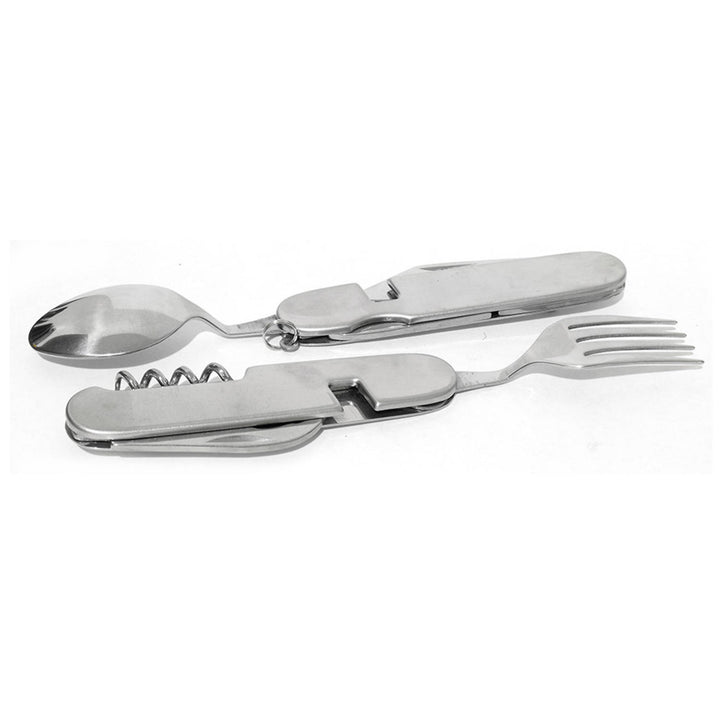 Cubierto con 8 usos, desprendible a 2 piezas, mango metal