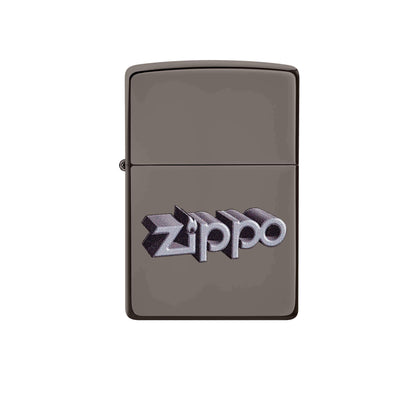 ENCENDEDOR ZIPPO BLACK ICE LOGO ZIPPO 3D