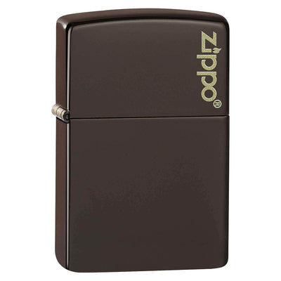 ENCENDEDOR ZIPPO MARRON CON LOGO ZIPPO