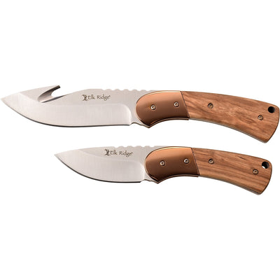 SET DE CUCHILLOS ELK RIDGE ER-200-10BR FIXED BLADE KNIFE SET