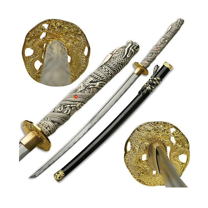 Espada Katana Samurai Sword 40" Wood Scabbard