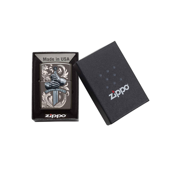 Encendedor Zippo Guantes De Caballero Y Espada