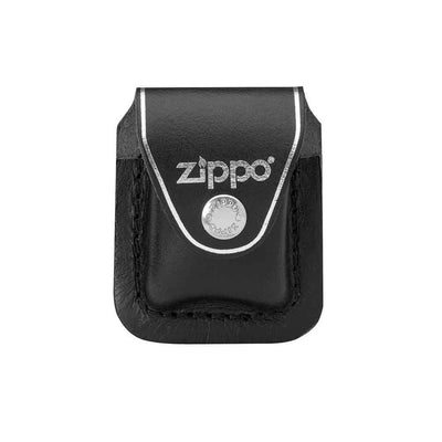 FUNDA ZIPPO PIEL NEGRA PARA ENCENDEDOR CON CLIP