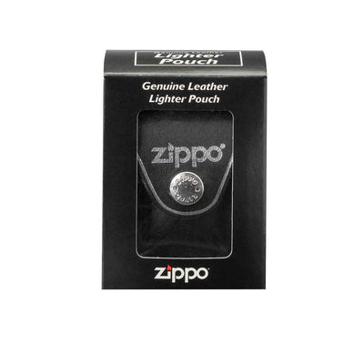 FUNDA ZIPPO PIEL NEGRA PARA ENCENDEDOR CON CLIP