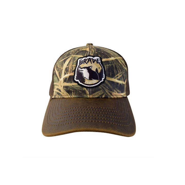 GORRA BRAVE, CAFE CON VERDE CAMUFLAJE
