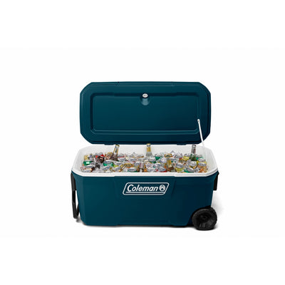 HIELERA 100 QT.CON RUEDAS AZUL SPC/W/SPC COLEMAN