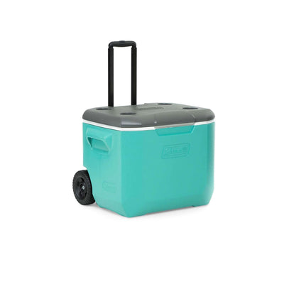 HIELERA 60 QT CON RUEDAS Y ASAS VERDE AQUA COLEMAN