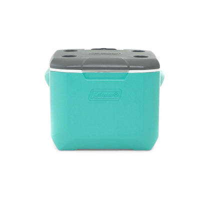 HIELERA 60 QT CON RUEDAS Y ASAS VERDE AQUA COLEMAN